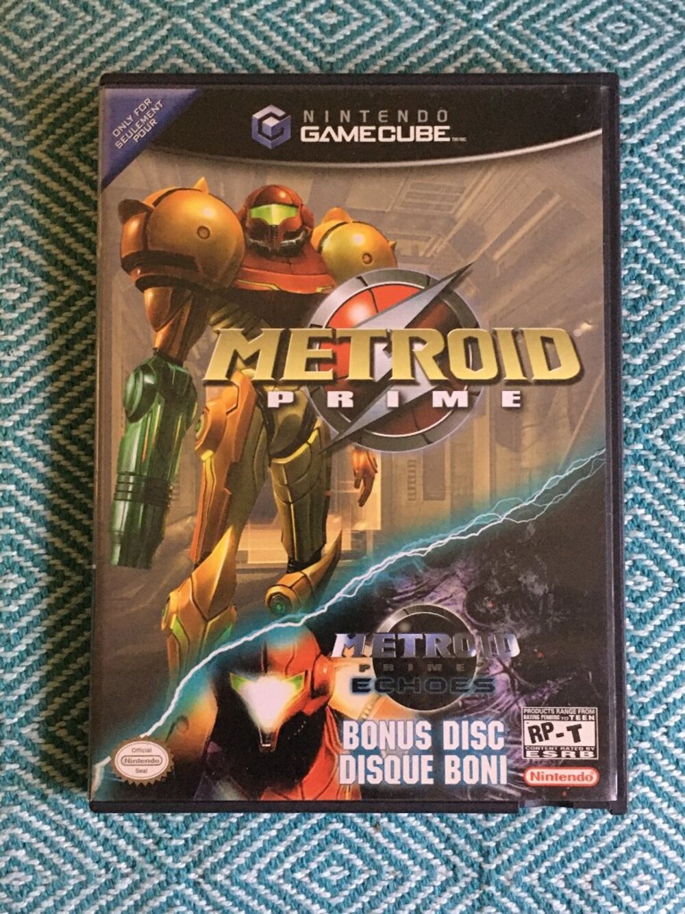 Metroid Prime Nintendo GameCube CIB Black Label Bonus Disc Manual Pamphlets Vtg